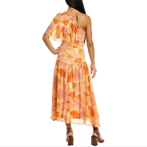 🆕TAYLOR one shoulder midi floral dress size 14 - Picture 3 of 8